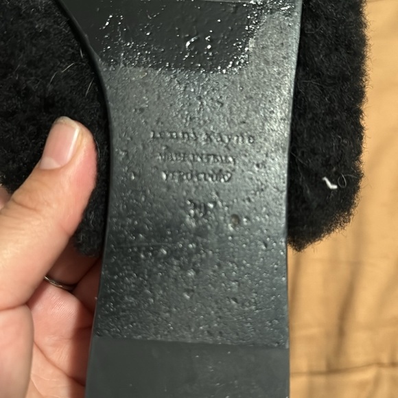 Jenni Kayne Genuine Leather Slip on Shearling Mules black - Picture 6 of 8